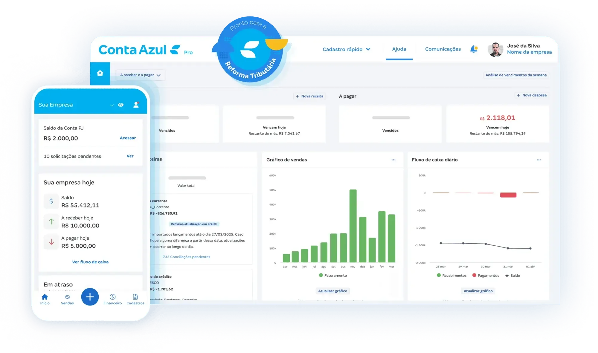 Conta Azul Pro ERP - site